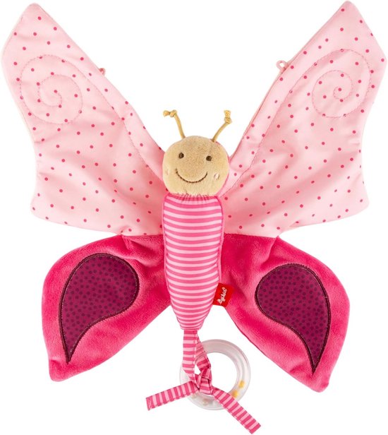 Knisper Speelgoed Vlinder Knuffeldoek - Sensorisch Kwaliteitsspeelgoed voor Baby's 3-36 Maanden van Merkloos