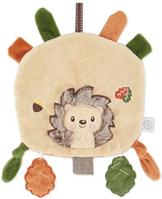 Knisperdoekje Baby Egel | Knuffeldoekje met Knisper Effect | Grijpspeeltje voor Baby | Activiteitendoekje | Ideaal Baby Speelgoed van Merkloos