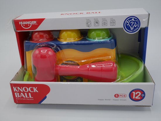 Knock ball ,ballenbaantje met hamer voor de kleintjes van Eddy Toys