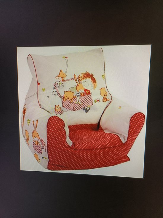 Knorr Baby Kinder Fauteuil / zitzak / kinderstoel - Rood / Wit van Knorr