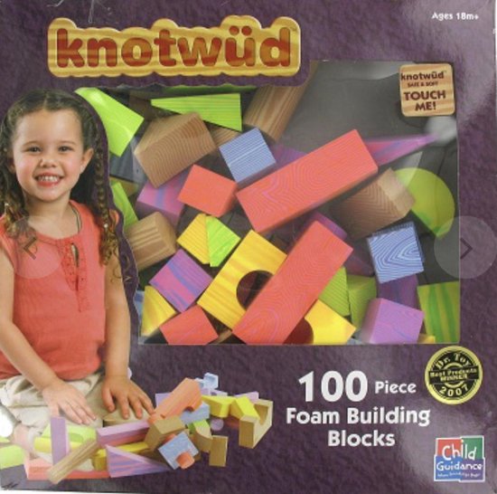 Knotwüd Foam 100 bouwblokken vanaf 18 maanden van BiOBUDDi