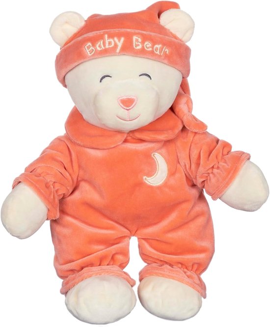 Knuffel Baby Beer - Zachte beer - Knuffelen en troosten - Premium zachtheid - 24 cm - Oranje