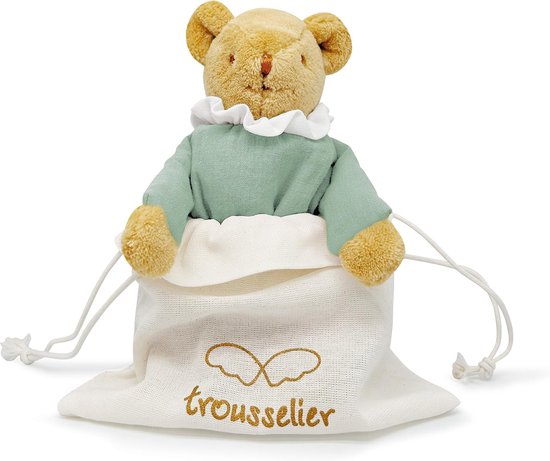 Knuffel Babybeer - Zachte Knuffel - Baby Speelgoed - Met Rammelaar - 20 cm - Groen