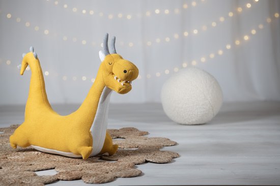 Knuffel Crochetts AMIGURUMIS MINI Wit Draak 65 x 43 x 18 cm van Crochetts