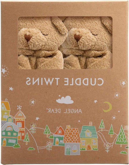 Knuffel Dekens - Baby Deken - Babys Comfort - Dubbele Set - 25 x 20 cm - Bruin