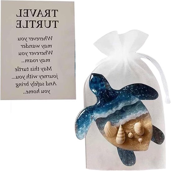 Knuffel dier - Aandenken - Troost bieden - Vervaagbestendig - 112 x 86 x 1 cm - Schildpad