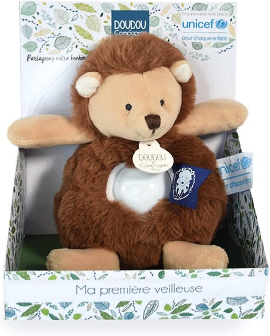Knuffel Egel Nachtlampje Zacht Pluche 20 cm - Ideaal Kraamcadeau voor Baby's