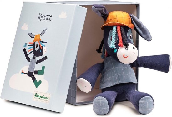 Knuffel Ezel Ignace in Cadeaudoos - Geschikt Vanaf 3 Maanden van Merkloos
