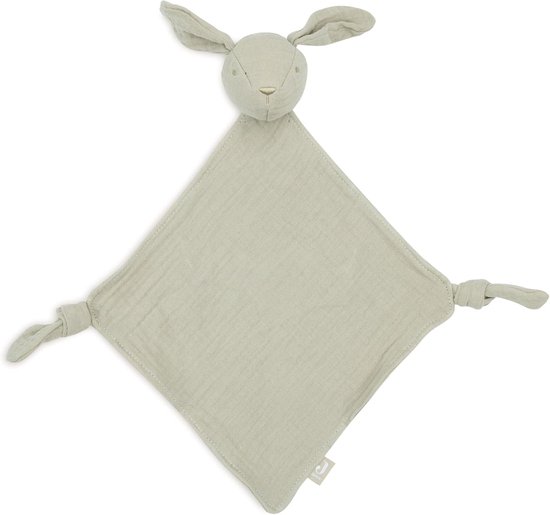 Knuffel Fopspeendoek voor Baby - Olijfgroen, 100% Katoen van Jollein