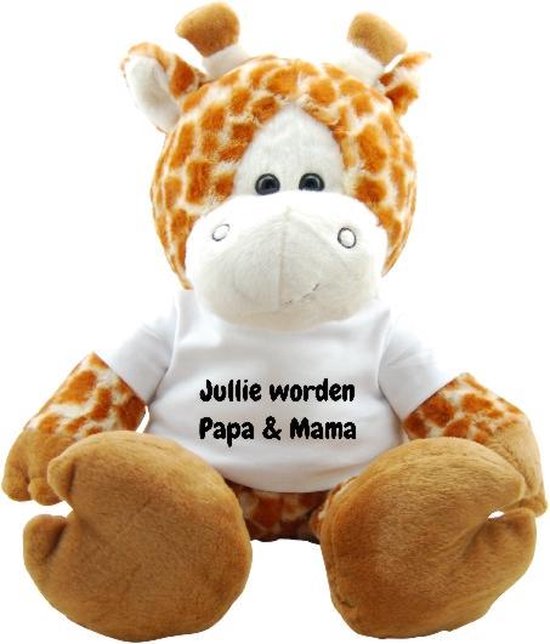 Knuffel Funnies Giraf Jullie worden Papa en Mama van Merkloos