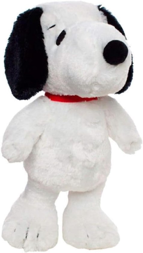 Knuffel hond - Pluche dier - Kinderslaapkamer decoratie - Met ophanghaak - 30 cm hoogte - Wit van Merkloos