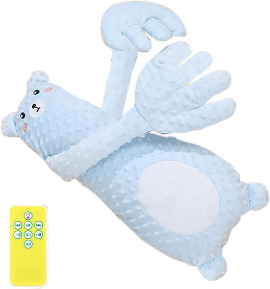 Knuffel Klopper - Slaap Hulpmiddel - Kalmeren Baby - Moederlijke Aanraking Simulatie - N.v.t. - Blauw