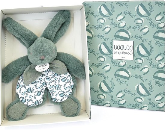 Knuffel Konijn - Zacht Pluche - Troost en Spel - Stimuleert Fijne Motoriek - 18 cm - Groen