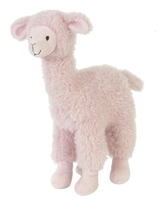Knuffel Lama - Zacht Pluche Dier - Kinderspeelgoed - Wasmachinebestendig - 33 cm - Roze