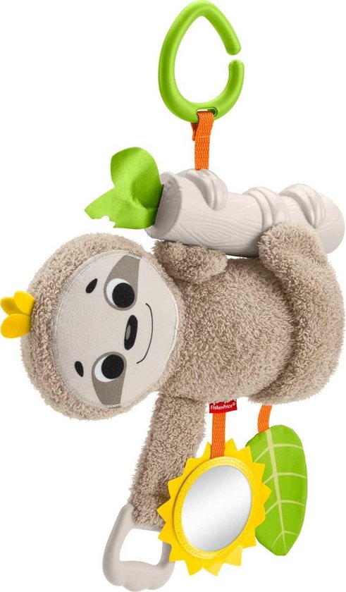 Knuffel Luiaard Speelgoed voor Kinderwagen en Onderweg