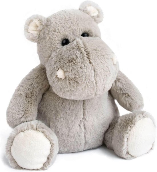 Knuffel Nijlpaard Grijs - Super Zacht Pluche Speelgoed voor Baby & Kind (32 cm) van Merkloos