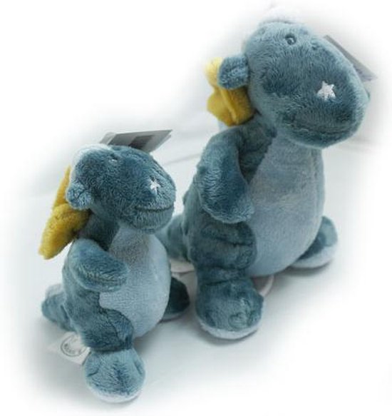 Knuffel Noukies draak blauw 13 cm van Noukie's