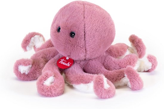 Knuffel Octopus Roze Pluche Zeedier Strand en Onderwater Speelgoed 11x24x11 cm van Merkloos