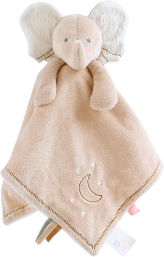 Knuffel Omkeerbaar - Baby Knuffel - Kind Geruststellen - Wakkere en Slapende Zijde - 27.3 x 19 x 8.7 cm
