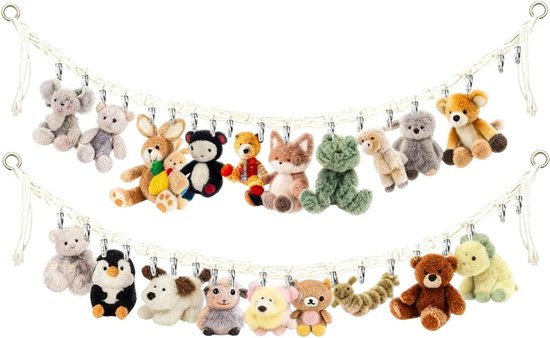 Knuffel Opberger - Speelgoed Net - Kamer Decoratie - 2 Meter Lang - 200cm