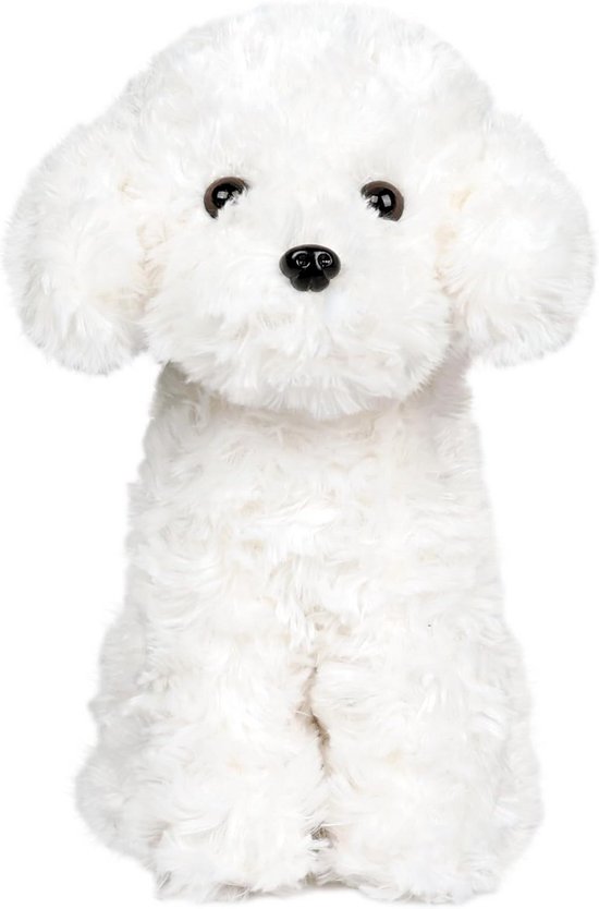 Knuffel Poodle Hond Pluche Speelgoed Wit - Zacht Knuffeldier voor Kinderen en Baby's, 32 cm van Merkloos