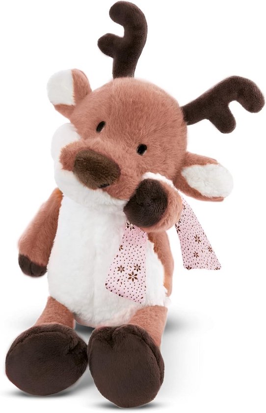Knuffel Rendier Jonte 27 cm Zacht Pluche Speelgoed voor Jongens, Meisjes & Baby's