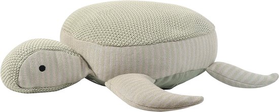 Knuffel Schildpad - Zacht Speelgoed - Spelen en Knuffelen - 100% Katoen - 550 Gram - Subtiele Kleuren