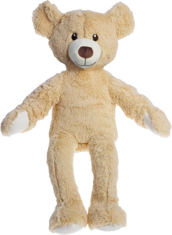 Knuffel Teddybeer - Zachte beer - Kindermee spelen - Makkelijk aan te kleden - 32 cm - Beige