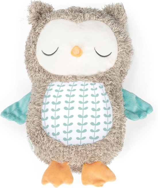 Knuffel Uil met Rustgevende Geluiden en Muziek via Bluetooth - Voor Baby's 0-36 Maanden van Merkloos