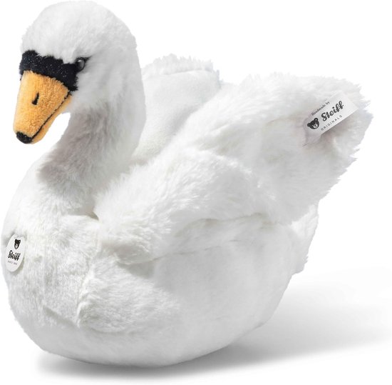 Knuffel zwaan - Pluche dier - Knuffelen en spelen - Gemaakt van duurzame materialen - 20 cm - Wit