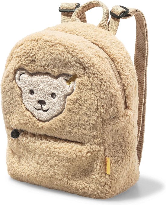 Knuffelbare Teddybeer Tas Pluche Beige 28 cm