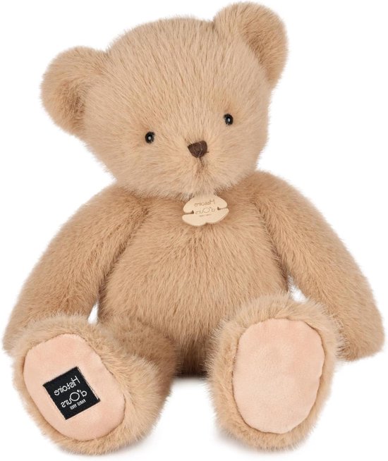 Knuffelbeer Clementin - Pluche beer Knuffeldier - Knuffelen en decoratie - Zachte lange haren - 38 cm - Beige