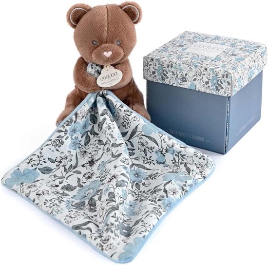 Knuffelbeer met deken - Babyspeelgoed zacht - Knuffelen en troosten - Unieke zachte garantie - 12 cm - Bruin van Merkloos
