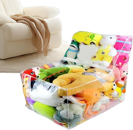 Knuffelbeer Opberger - Zitzak Opbergstoel - Ruimte Organiseren - Extra Waterdicht - Helder Design van Merkloos