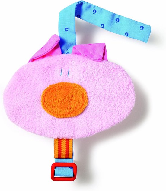 Knuffeldeken Varken - Baby Deken - Baby Comfort - Zacht Katoen - 18 x 9 cm - Roze