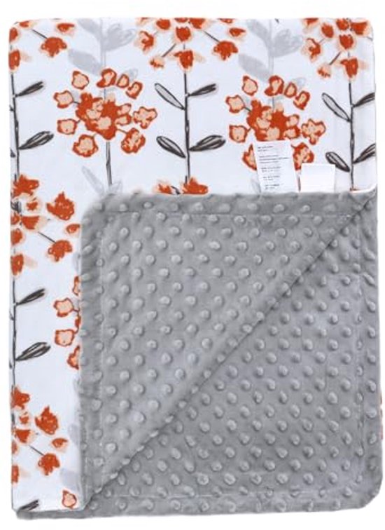 Knuffeldeken voor baby's - Minky deken, veelzijdig voor kinderwagen en bed (75 x 100 cm) van Little Lemonade