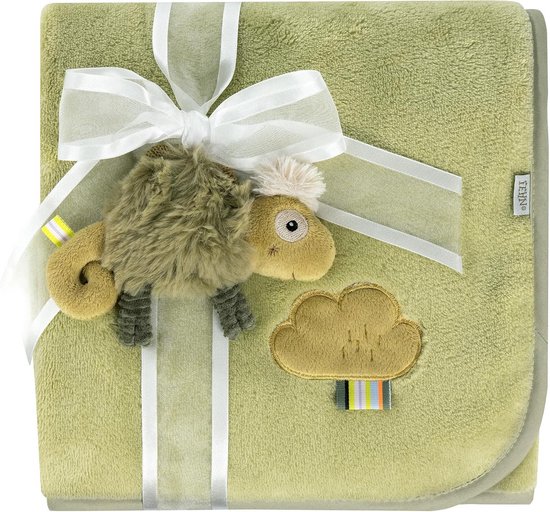 Knuffeldekens Kameleon - Baby Knuffeldoek - Knuffelen en Spelen - Zacht en Warm - 100 x 75 cm - Groen