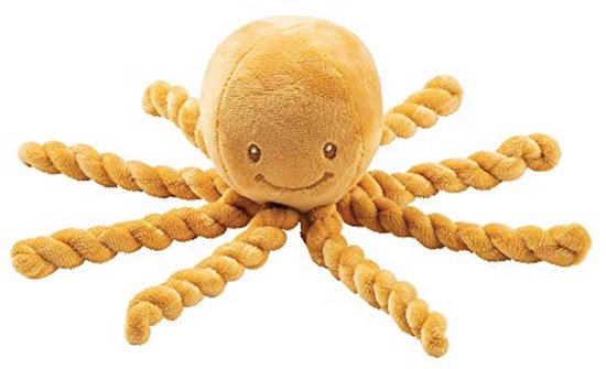 Knuffeldier Octopus voor Pasgeboren en Premature Baby's - 23 cm - Oker van Fabels.