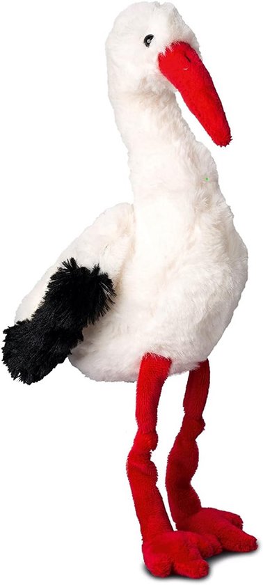 Knuffeldier Ooievaar Pluche Speelgoed Zacht en Knuffelbaar van Merkloos
