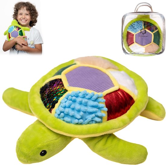 Knuffeldier Schildpad voor Kinderen | Sensorisch Speelgoed | Fidget Knuffel | Ideaal voor Sensorische Behoeften van Merkloos