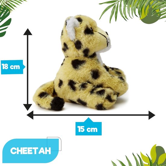 Knuffeldier Tijgerprint Ultra Zacht en Realistisch Gemaakt van Gerecycled Materiaal