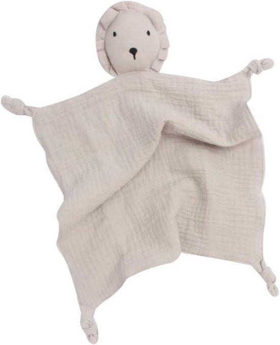 Knuffeldoek Baby - Baby Speelgoed - Baby Troosten - Zacht Katoen - 30x30 cm - Khaki