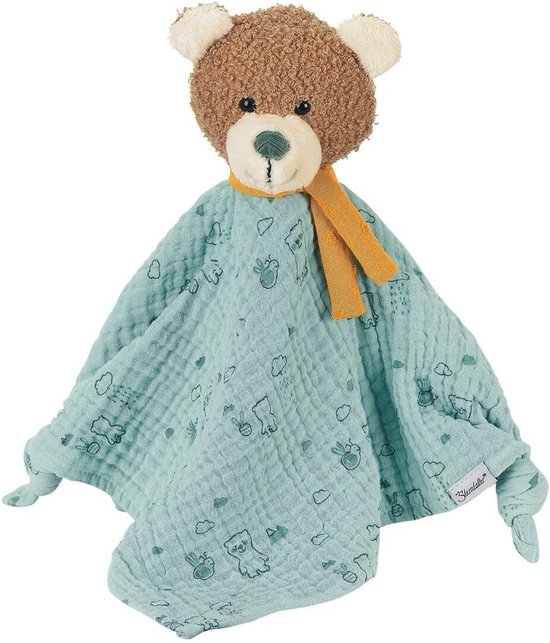 Knuffeldoek Beer voor Baby Vanaf 1 Maand - Zacht Pluche Speelgoed - Maat M (36x45 cm) van Merkloos