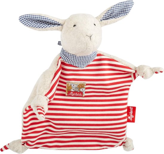 Knuffeldoek Haas Rood Wit voor Baby's en Peuters van Merkloos