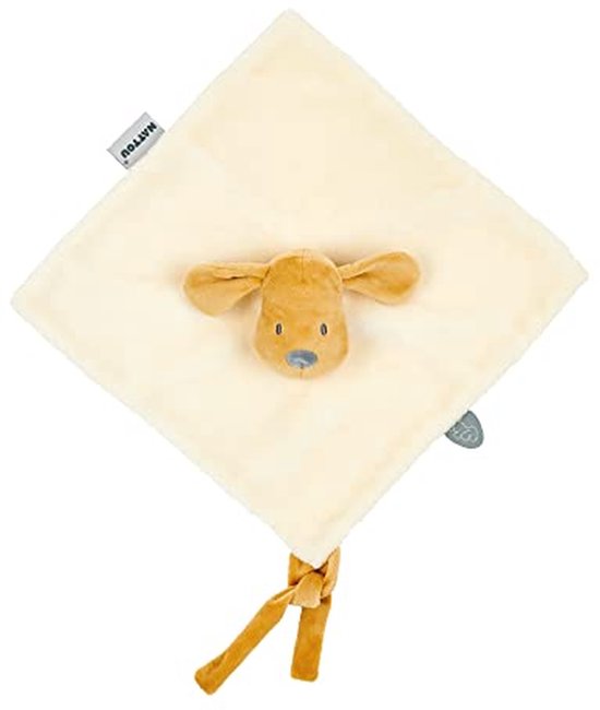 Knuffeldoek Hond - Knuffel Zacht - Baby Troosten - Fopspeen Lus - 40 x 40 cm - Vanille