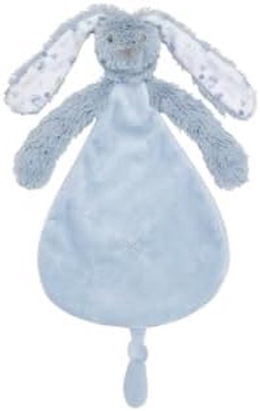 Knuffeldoek Konijn - Zacht Speeltje - Baby Comfort - Gerecycled Vulling - Compact Formaat - Vergrijsd Blauw