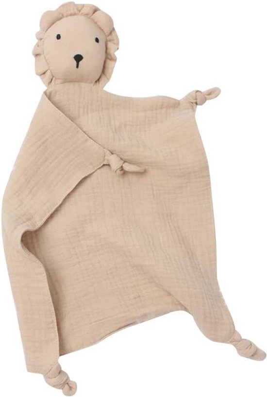 Knuffeldoek Leeuw voor Baby | Zachte Mousseline Katoen | Speelgoed & Slaapknuffel