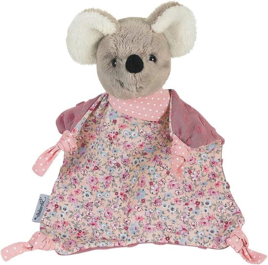 Knuffeldoek Mabel - Zacht speelgoed - Baby troosten - Met fopspeenlus - Niet gespecificeerd - Bruin