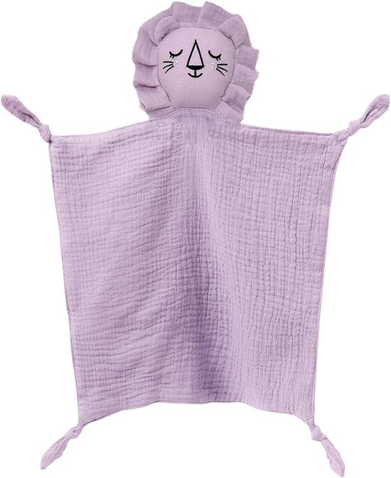 Knuffeldoek met haas-hoofd van biologisch katoen - ideaal babycadeau voor geboorte van Koeka