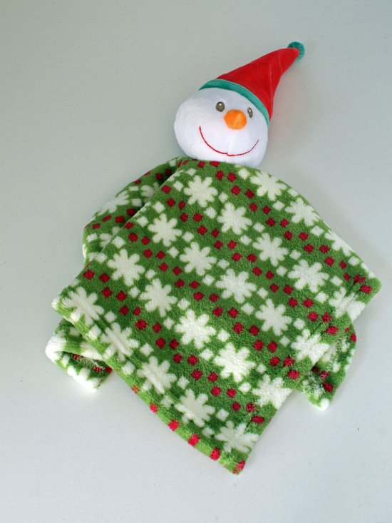 Knuffeldoek Snowman - cadeau kerst - cadeau baby van Merkloos